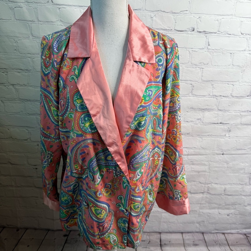 Victoria’s Secret Vintage Paisley Shirt Robe Medium